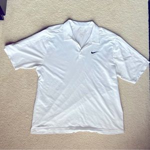 Selling two Nike dri-fit white athletic tees! Size Large and X-Large!
